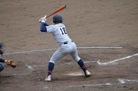 　２安打３打点と活躍した立命館宇治・北川