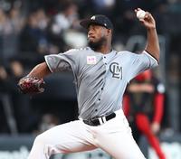 　日本ハム戦に先発したメルセデス（撮影・中島達哉）