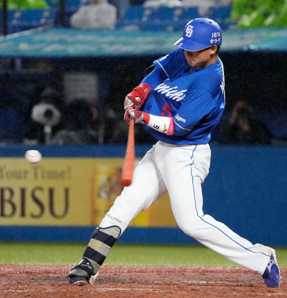 中日ドラ２の村松 球団６４年ぶりの新人グランドスラム プロ