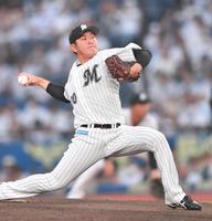 　力投する広畑（撮影・開出牧）