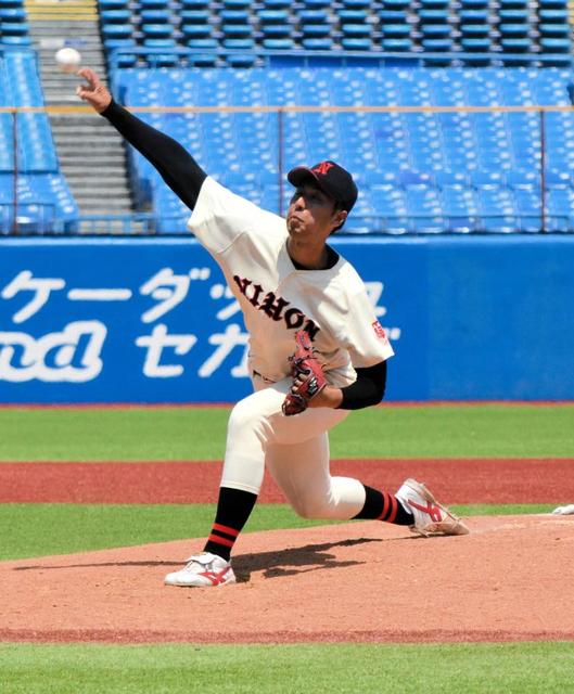 日大が先勝　市川祐がリーグ戦初完封勝利「まとまりのあった投球ができた」打線は４番・花崎が２安打２打点