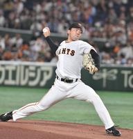 　プロ入り初登板初先発の松井（撮影・佐々木彰尚）