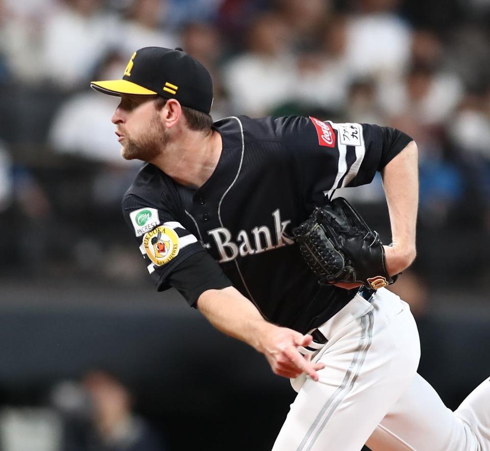 　先発したガンケル（撮影・中島達哉）