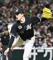 　１回、力投する佐々木朗