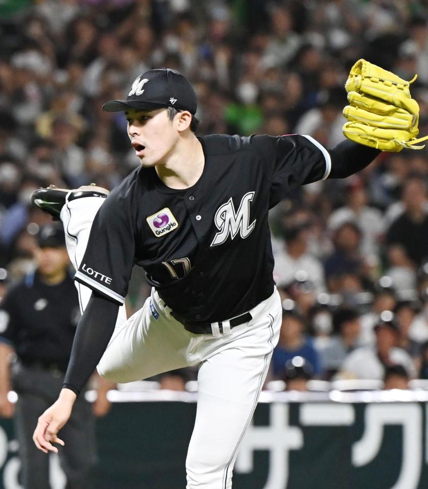 　１回、力投する佐々木朗