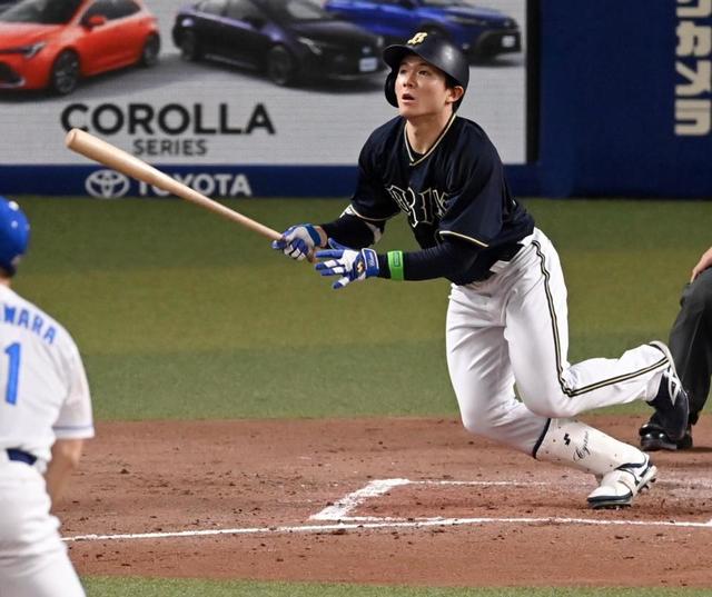 オリックス 育成新人の茶野がまた打った 中日・小笠原から同点適時