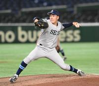 　先発した星槎道都大・滝田一希（撮影・堀内翔）