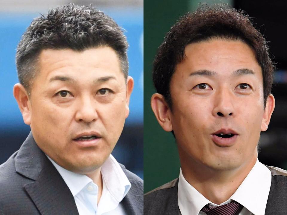 　谷繁元信氏（左）と赤星憲広氏