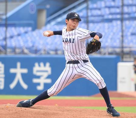 　先発した仙台大・佐藤幻瑛（撮影・堀内翔）