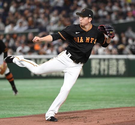 　西武打線に立ち向かう戸郷（撮影・佐藤厚）