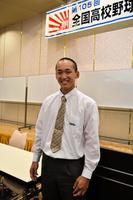 　抽選会を終え、夏に向けて意気込みを語った大阪桐蔭・前田主将