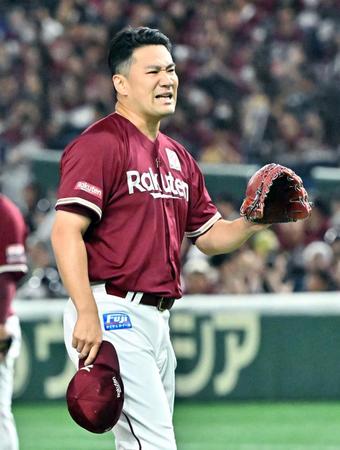 　２回、セデーニョに本塁打を許し、顔をしかめる田中将