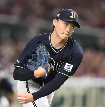 　楽天戦に先発した山崎福（撮影・堀内翔）