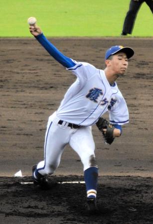 　４回１安打無失点５奪三振と好投した霞ケ浦・木村