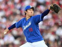 　先発し、投げ込む高橋宏（撮影・田中太一）