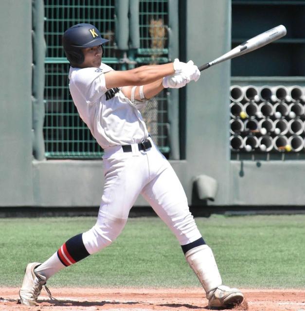 阪神・福原コーチ長男 涙も「悔いはないです」 大夢捕手が自身大会初安打も関大一は敗退