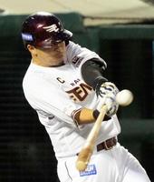 　３回、浅村が右越えに２ランを放つ