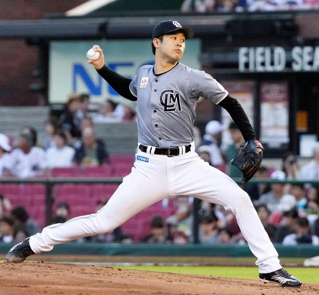 ロッテ　種市が６回４安打３失点と好投　チームトップタイの８勝目の権利を得て降板