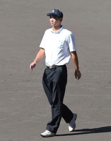 　先導役を務めた日大豊山・光永翔音（撮影・伊藤笙子）