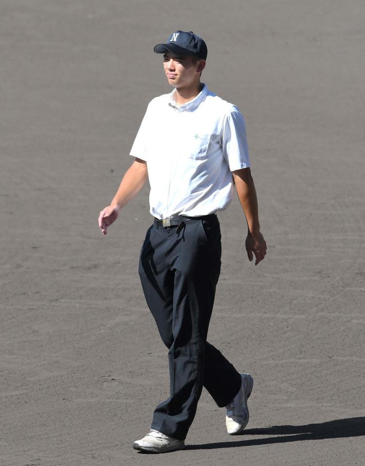 　先導役を務めた日大豊山・光永翔音（撮影・伊藤笙子）