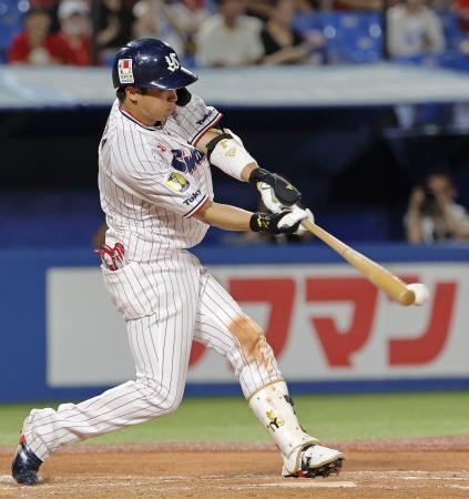 ヤ５-４広（８日）　山田が勝ち越し二塁打