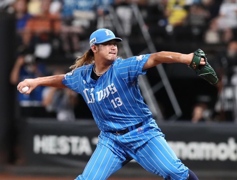 　日本ハム戦に先発した高橋（撮影・中島達哉）