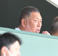 　息子・勝児の応援に駆けつけた清原和博氏（撮影・伊藤笙子）