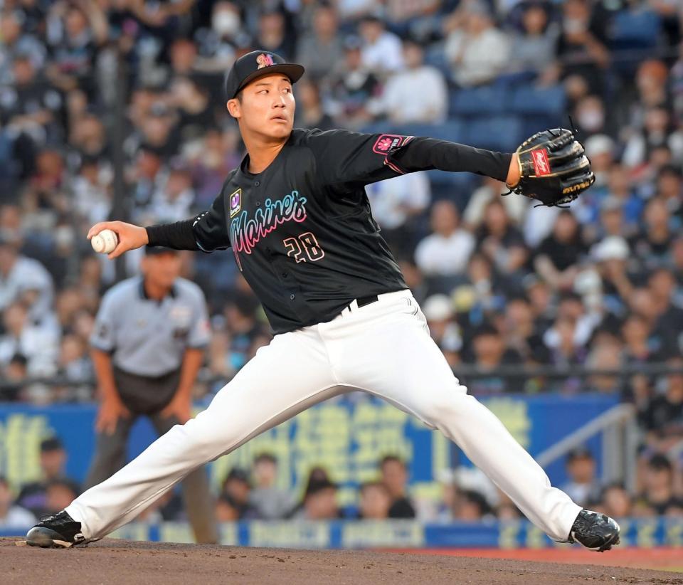 　プロ初登板初先発の菊地（撮影・佐藤厚）