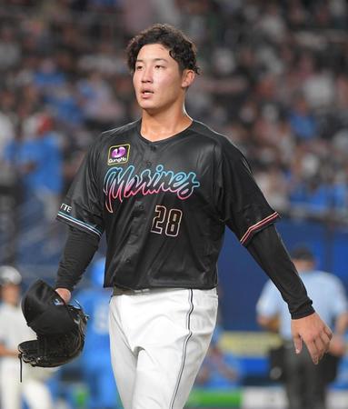 　３回までに４点を失った菊地（撮影・佐藤厚）