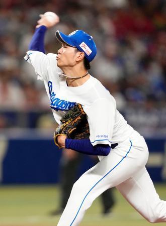 　７回無失点で５勝目を挙げた中日・高橋宏＝バンテリンドーム