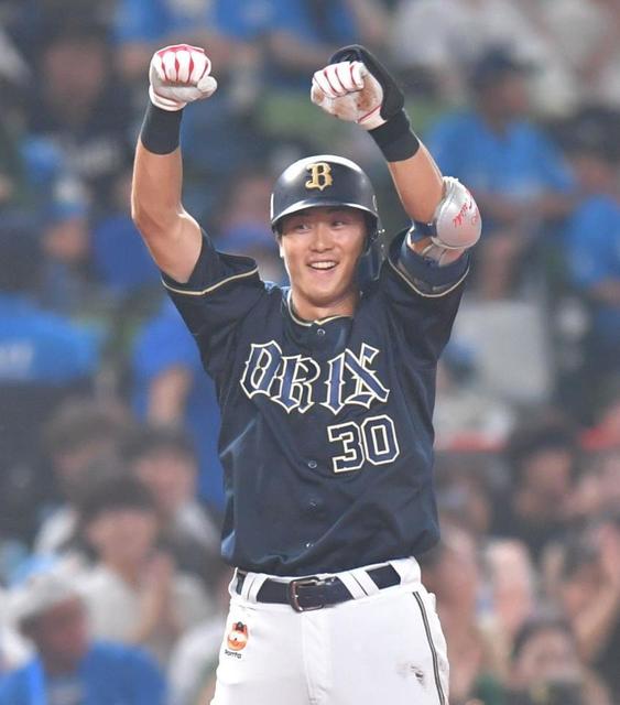 オリックス　８戦連続２得点以下のオリックス打線が二回に一挙３得点　昇格即起用の広岡が満塁で走者一掃の適時三塁打