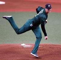 　先発し力投する山下（撮影・山口登）