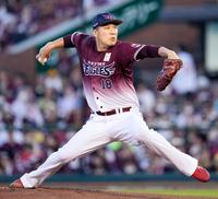 　ソフトバンク戦に先発した田中将