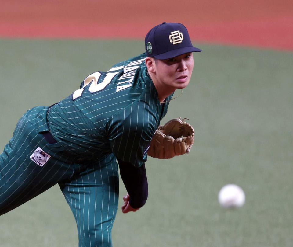 　先発し力投する山下（撮影・山口登）