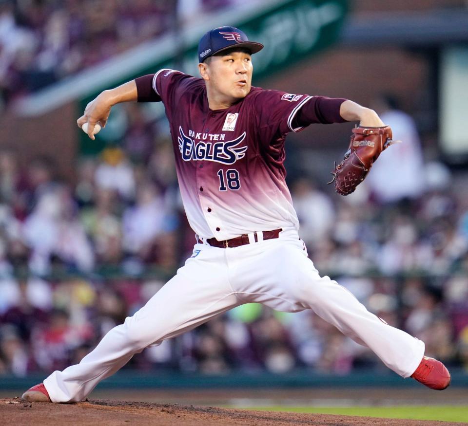 　ソフトバンク戦に先発した田中将