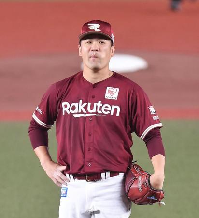 　２回、ポランコに先制の右越えソロを打たれた田中将（撮影・開出牧）