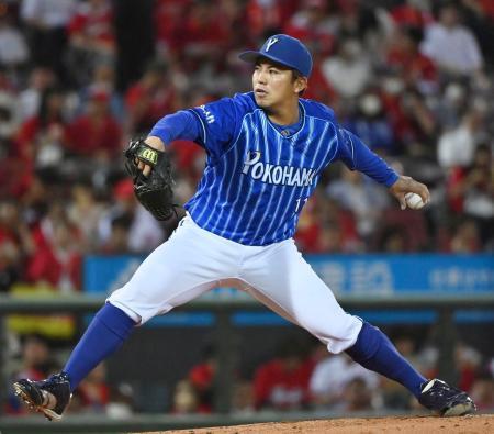 広１-３Ｄ（７日）　ＤｅＮＡの東が完投で１３勝目