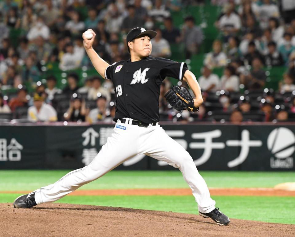 　先発し力投する西野