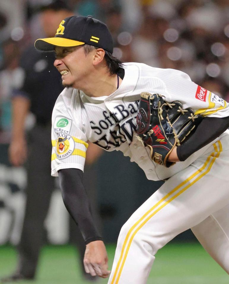 　５回３失点で６勝目を挙げた東浜