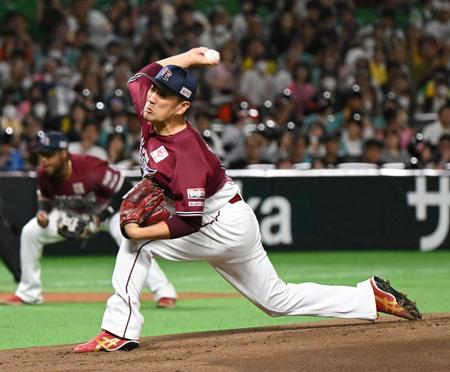　１回、力投する田中将
