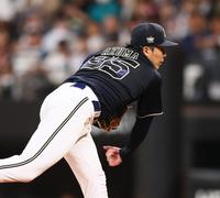 　力投する東（撮影・中島達哉）