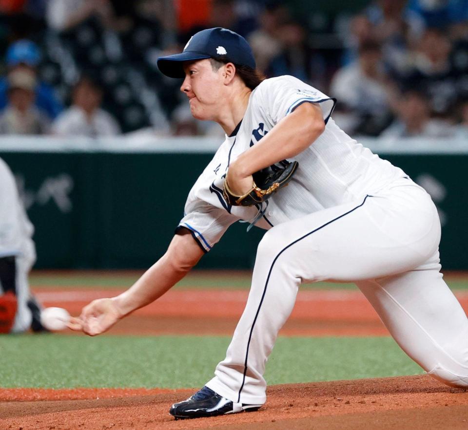 　ソフトバンク戦に先発した与座