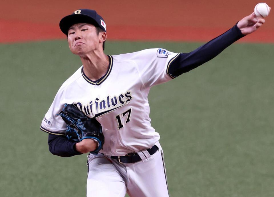 う*読様 【未開封】　オリックス　曽谷龍平投手　コロコロチャレンジ　A賞　クッシ オリックス・曽谷龍平「点を取ってもらえるのは、もちろん