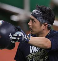 　チームに合流した若月（撮影・坂部計介）