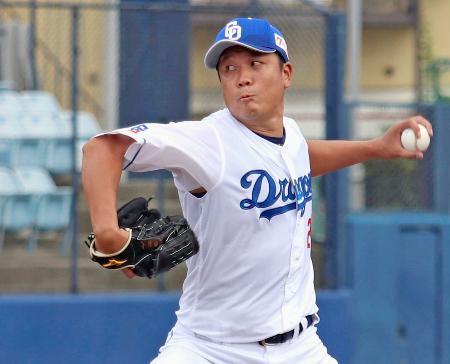 中日の大野雄大、２軍で実戦復帰　１回無失点「思っていた通り」