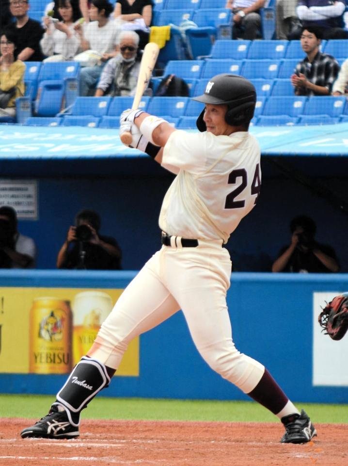 早大が明大に先勝 5番・吉納が決勝打 小宮山監督、先制許して「はらわた煮えくり返ったが、最終的にはいい点の取り方」/野球/デイリースポーツ ...