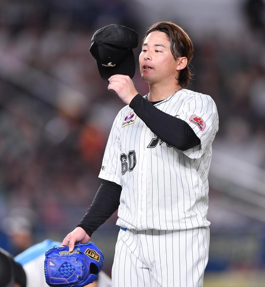 　初回に５点を奪われたプロ初先発の横山（撮影・開出牧）