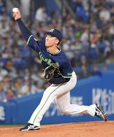 　ＤｅＮＡ戦の先発マウンドに立つ吉村（撮影・佐藤厚）