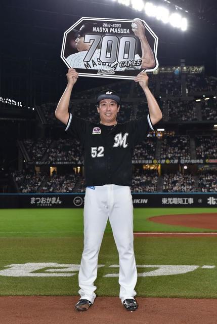 ロッテ・益田が優しい心遣い 自身700試合登板も記念球を一塁ベンチに確認 日本ハムは谷内が引退試合