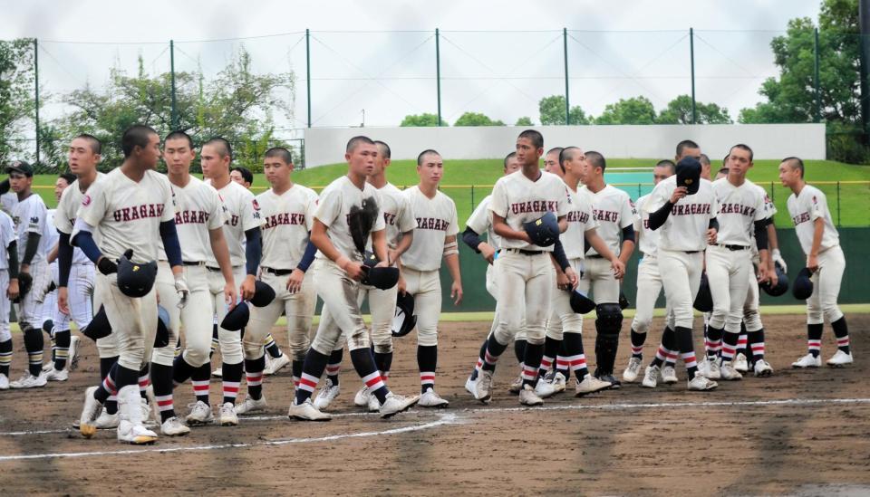 　準決勝で敗れ、来春センバツ出場が絶望的となった浦和学院